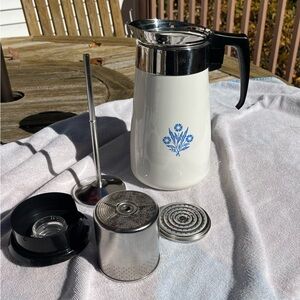 Vintage Corning Ware 9 cup coffee pot